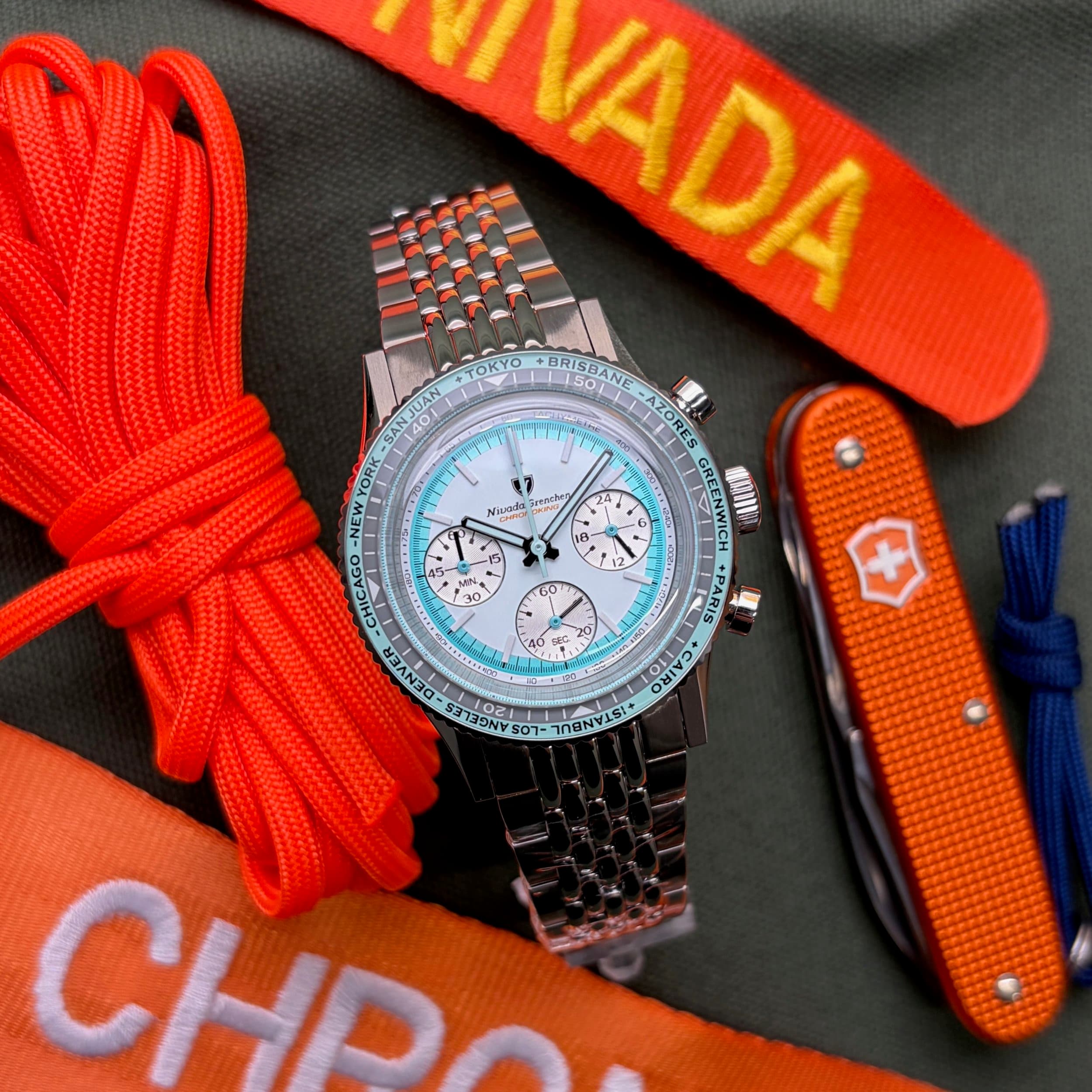 Nivada Grenchen Chronoking Racing Grey